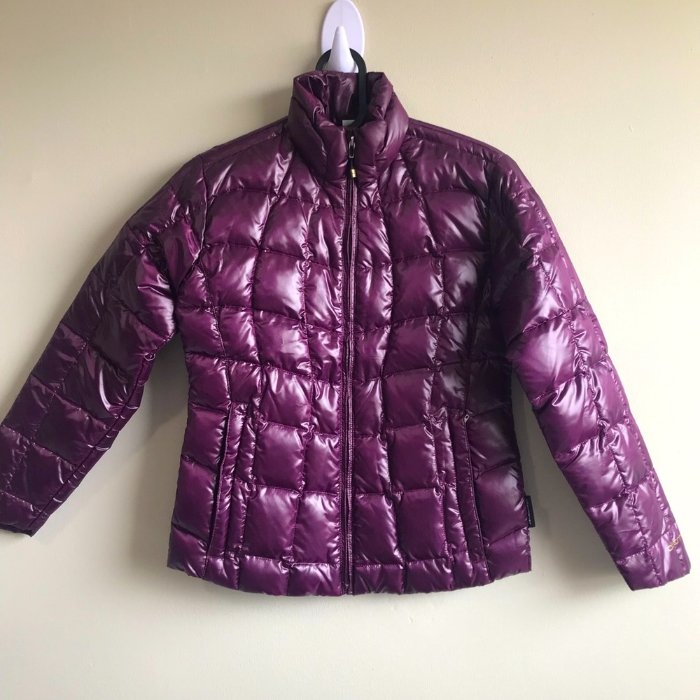 Obermeyer purple puffer ski coat jacket size junior Large